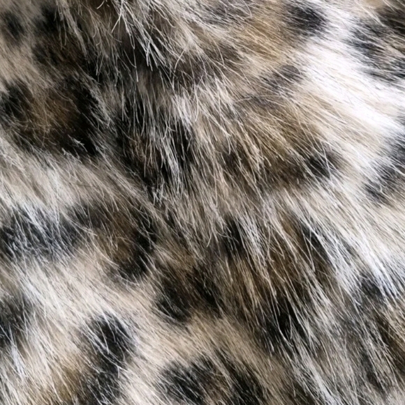 XS-M Cotton On Faux Fur Animal Leopard Print Fully Lined Coat Jacket, NWT - Picture 4 of 16